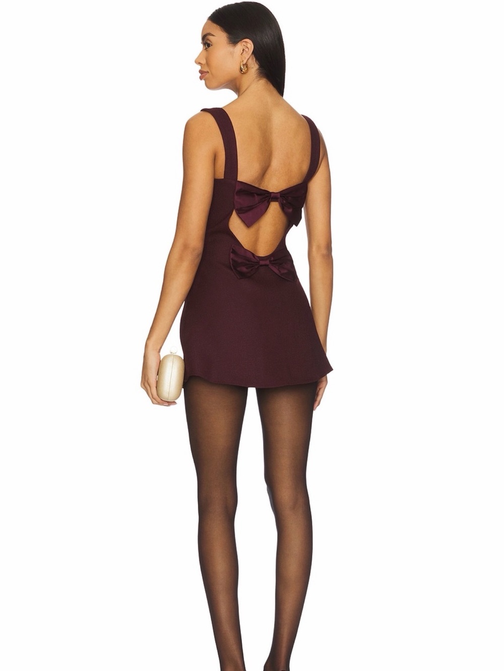 Revolve More to Come Oriana Mini Dress in Plum size S